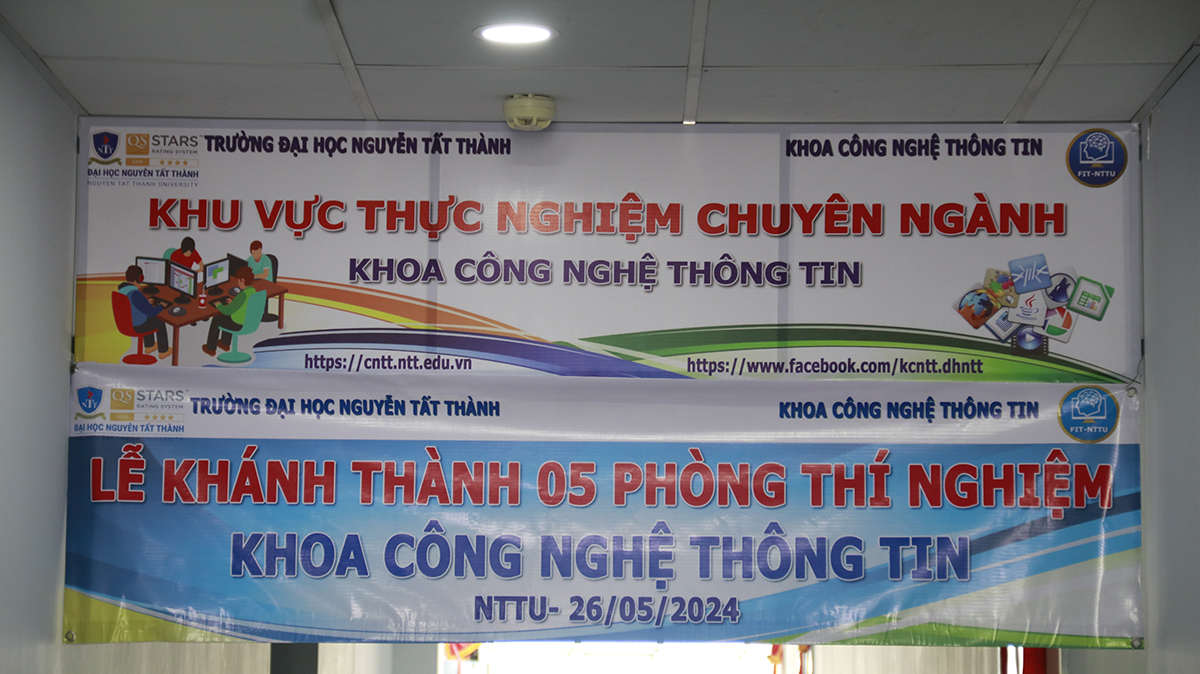 Lễ khánh thành Hệ thống phòng Thực nghiệm Khoa Công nghệ thông tin, Trường ĐH Nguyễn Tất Thành